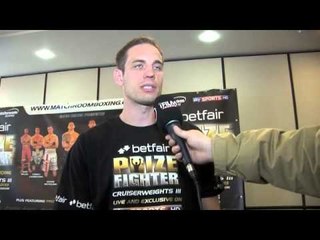 NEIL DAWSON POST WEIGH IN INTERVIEW PRIZEFIGHTER CRUISER WEIGHTS / iFILMLONDON