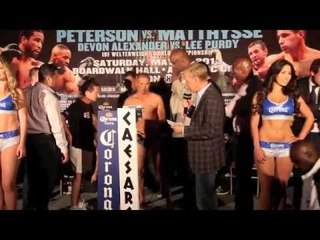 ANTHONY OGOGO v EDGAR PEREZ - OFFICIAL WEIGH IN @ CAESARS ATLANTIC CITY