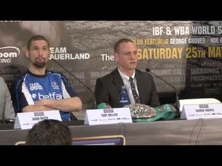 TONY BELLEW v ISAAC CHILEMBA 2 / GEORGE GROVES v NOE GONZALEZ / PRESS CONFERENCE @ O2