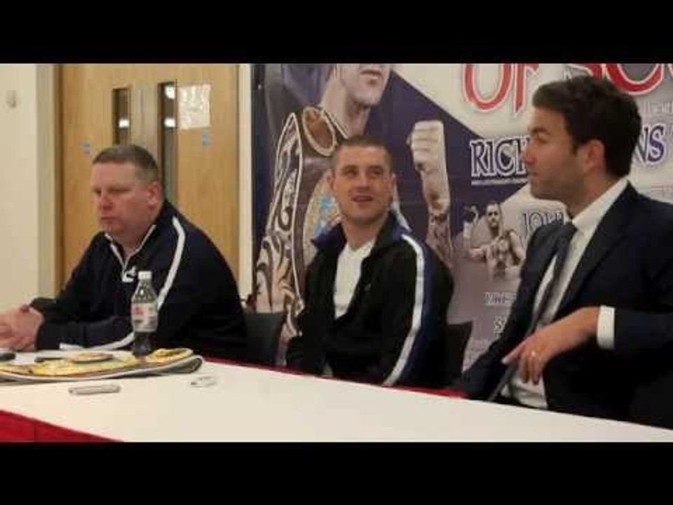 RICKY BURNS v JOSE GONZALEZ POST-FIGHT PRESS CONFERENCE / iFILM LONDON / FIGHTING PRIDE OF SCOTLAND