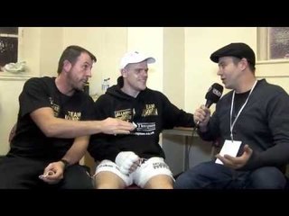 POST FIGHT INTERVIEW WITH CALLUM JOHNSON & JOE GALLAGHER FOR iFILM LONDON / WALSALL