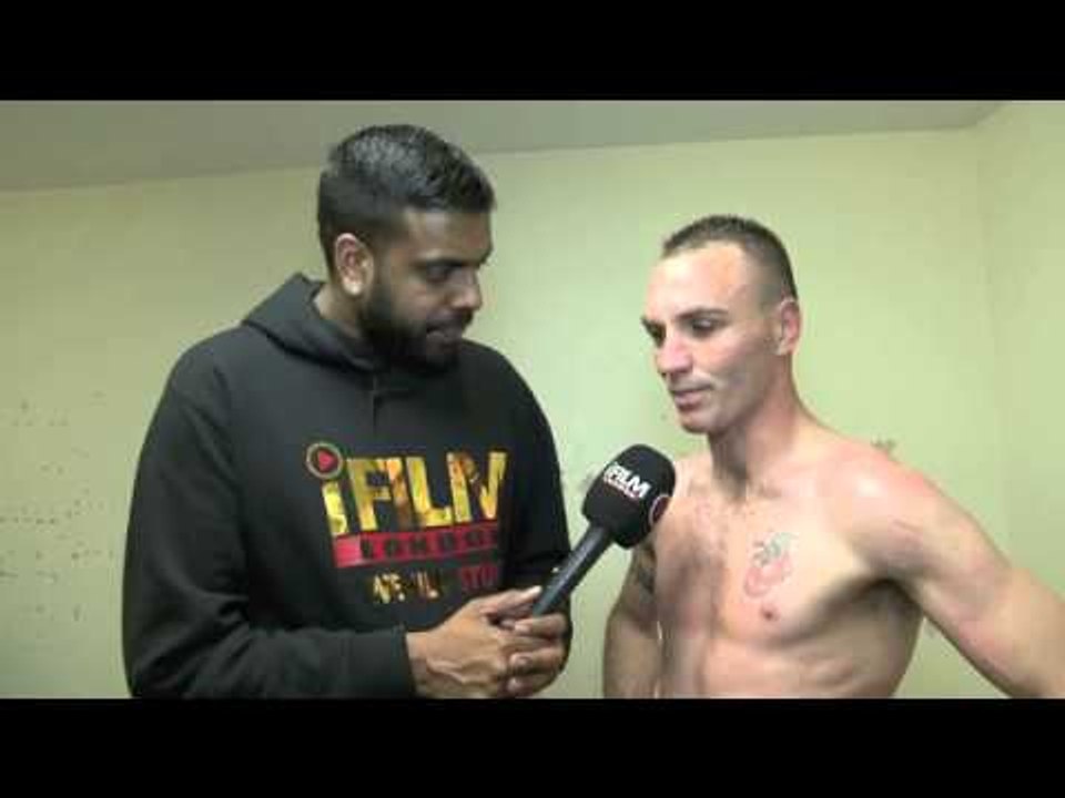 POST FIGHT INTERVIEW WITH COLIN LYNES / LYNES v SUTIDZE / YORK HALL / iFILM LONDON
