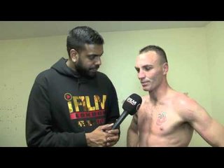 POST FIGHT INTERVIEW WITH COLIN LYNES / LYNES v SUTIDZE / YORK HALL / iFILM LONDON