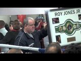 ROY JONES Jr AUCTIONS COMMEMORATIVE BELT FOR CHARITY (WITH RICHIE WOODALL & JOHN ) FOR iFILM LONDON