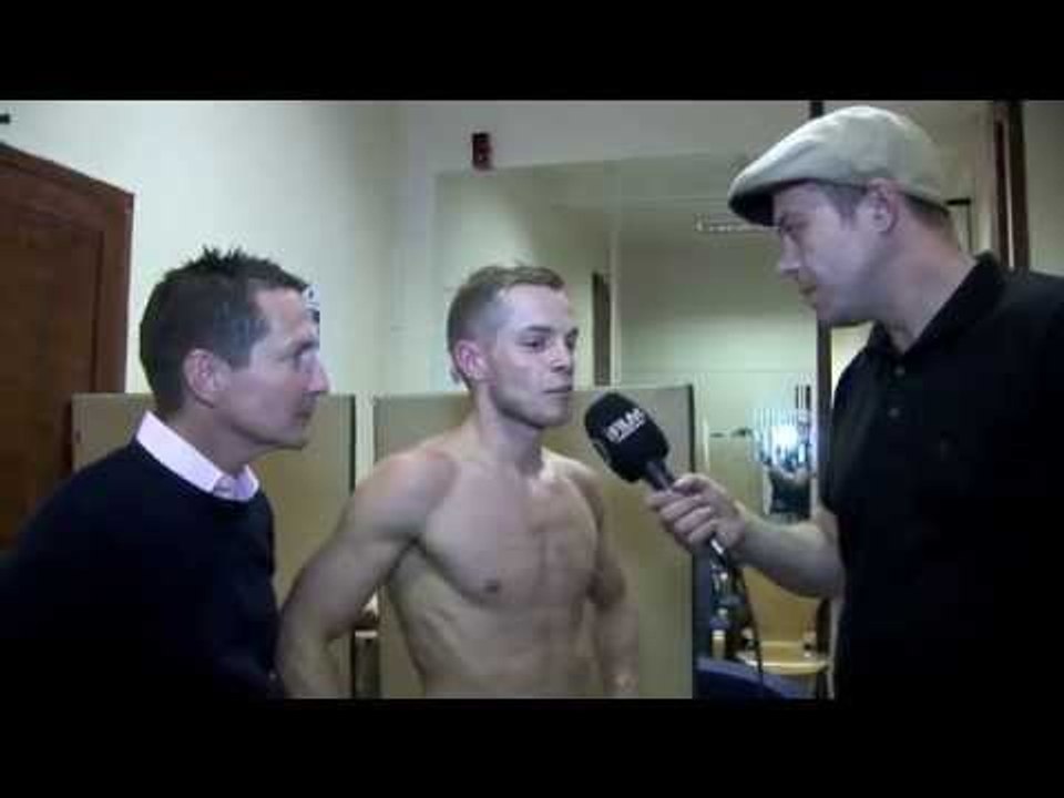 SAM CANTWELL MAKES HIS PROFESSIONAL DEBUT POST FIGHT INTERVIEW FOR iFILM LONDON WITH MICKY CANTWELL