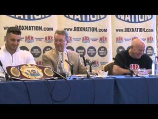 NATHAN CLEVERLY & FRANK WARREN PRESS CONFERENCE FOR AUGUST 17th 2013 CARDIFF SHOW / iFILM LONDON