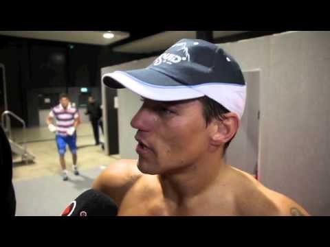 ALBERT KRAUS POST-FIGHT INTERVIEW FOR iFILM LONDON / KRAUS v JONES / @ GLOW (BLUEWATER)