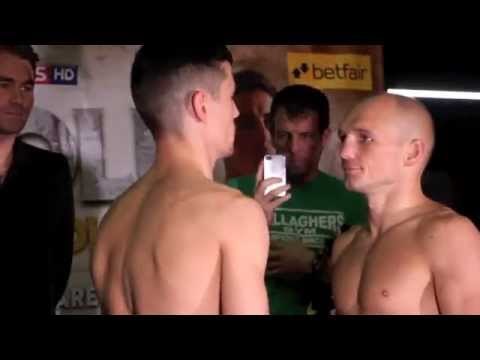 GAVIN REES v ANTHONY CROLLA - OFFICIAL WEIGH-IN @ THE PRINTWORKS (MANCHESTER) / ROCK & CROLL