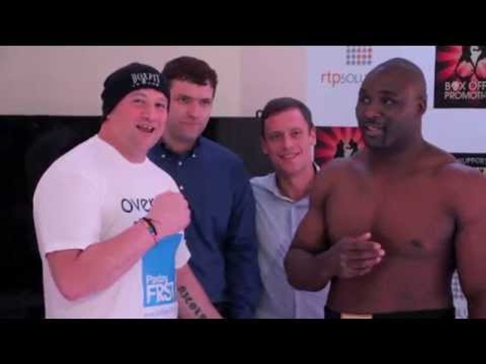DANNY WILLIAMS v DOMINIC NEGUS - OFFICIAL WEIGH IN @ THE TROXY / CLASH OF THE TITANS