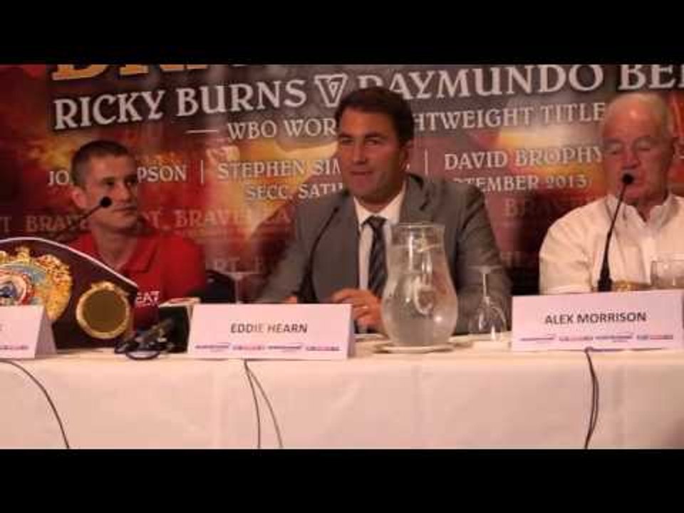 RICKY BURNS v RAYMUNDO BELTRAN - PRESS CONFERENCE (ANNOUNCEMENT) / 'BRAVEHEART'