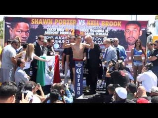 OMAR FIGUEROA JR v DANEIL ESTRADA OFFICIAL WEIGH IN & HEAD 2 HEAD IN CARSON USA