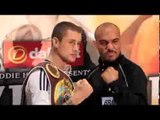 RICKY BURNS v RAYMUNDO BELTRAN HEAD-TO-HEAD @ PRESS CONFERENCE IN GLASGOW / BRAVEHEART