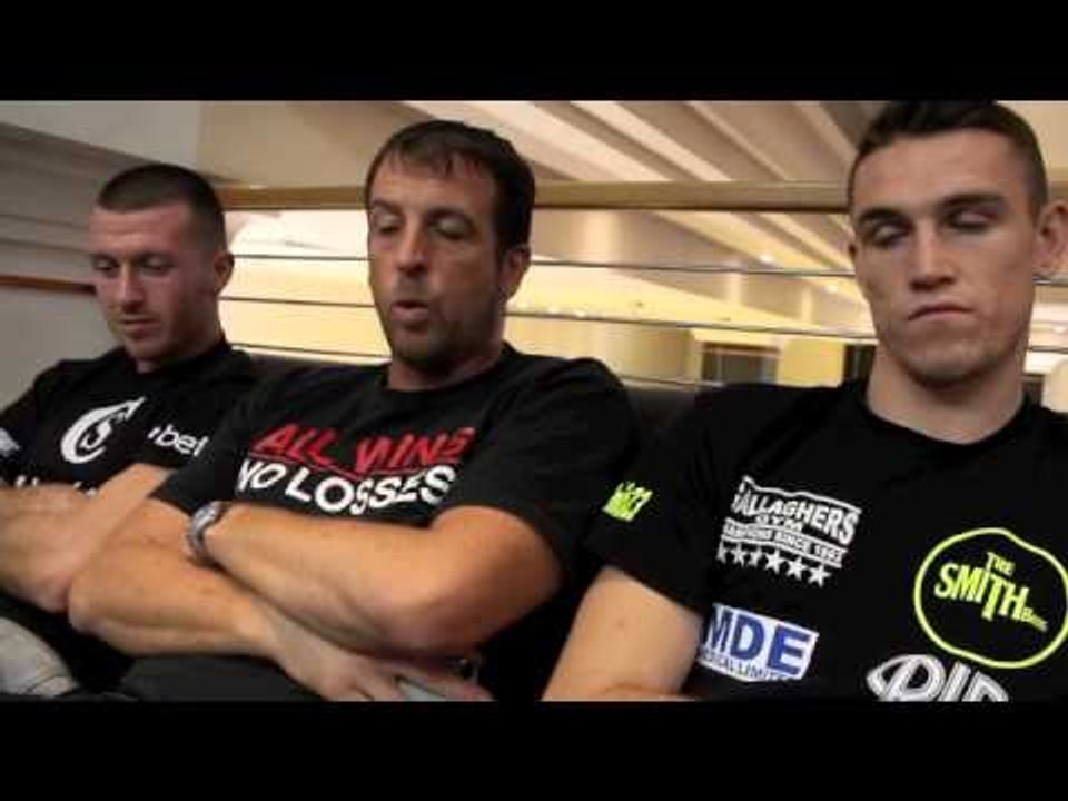 CALLUM SMITH, SCOTT CARDLE & JOE GALLAGHER INTERVIEW IN GLASGOW / BURNS v BELTRAN