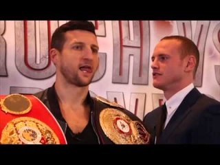 CARL FROCH v GEORGE GROVES HEAD-TO-HEAD @ MANCHESTER PRESS CONFERENCE
