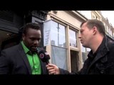 DERECK CHISORA INTERVIEW AHEAD OF EUROPEAN TITLE FIGHT WITH EDMUND GERBER/ ROCK THE BOX