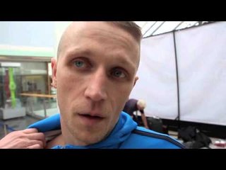 MICHAEL ROBERTS POST-WEIGH IN INTERVIEW (GLASGOW) AHEAD OF EDDIE NESBITT FIGHT