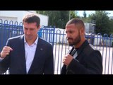 KELL BROOK & VYACHESLAV SHENCHENKO COME FACE TO FACE AT SHEFFIELD MOTORPOINT ARENA