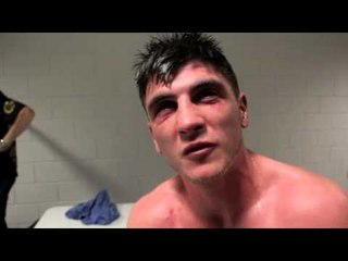 GEORGE MICHAEL CARMEN OUTPOINTS MATTHEW RYAN AT THE O2 - POST FIGHT INTERVIEW