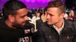 MARK WRIGHT TALKS TO KUGAN CASSIUS ABOUT JAMES DeGALE - INTERVIEW FOR iFL TV (AT GLOW)