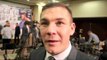 JAMIE MOORE - 'I THINK GEORGE GROVES' MIND GAMES BACKFIRED A LITTLE' / FROCH v GROVES