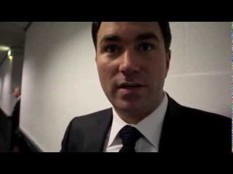 EDDIE HEARN REACTION TO CARL FROCH v GEORGE GROVES - POST FIGHT INTERVIEW