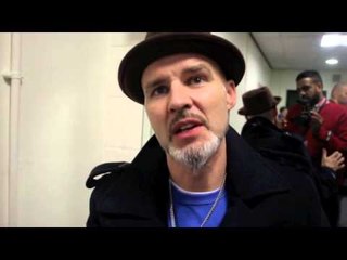 PADDY FITZPATRICK POST FIGHT INTERVIEW / REACTION TO CARL FROCH v GEORGE GROVES .