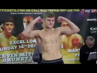 JOHN WAYNE HIBBERT v ASHLEY MAYALL - OFFICIAL WEIGH IN FROMT HE EXCEL / SEASON'S BEATINGS