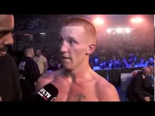 POST FIGHT INTERVIEW WITH ASHLEY MAYALL @ THE COPPER BOX - MAYALL / EVANGELOU ROCK THE BOX 2