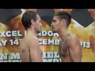 DANNY CASSIUS CONNOR v TYLER GOODJOHN - OFFICIAL WEIGH-IN / SEASONS' BEATINGS