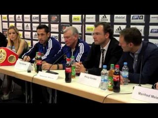 DARREN BARKER v FELIX STURM - POST FIGHT PRESS CONFERENCE FROM STUTTGART