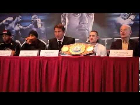 RICKY BURNS v TERENCE CRAWFORD / STEPHEN SIMMONS v WADI CAMACHO - PRESS CONFERENCE (GLASGOW)
