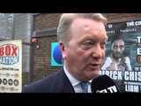 FRANK WARREN TALKS TYSON FURY PROMOTIONAL DEAL, CHISORA v RUDENKO & ROCK THE BOX 3.