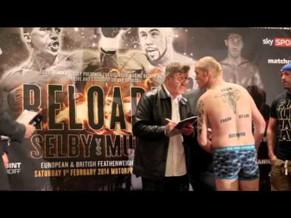 JASON COOK v TONY PACE - OFFICIAL WEIGH-IN (CARDIFF) - 'RELOADED'