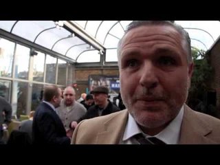 'THIS IS LIKE PUTTING A RACEHORSE AGAINST A FARMYARD HORSE PULLING A CART' - SAYS PETER FURY