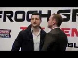 CARL FROCH v GEORGE GROVES 2 - THE REMATCH - HEAD TO HEAD @ FIRST PRESS CONFERENCE