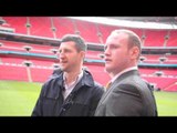 CARL FROCH 'SHOVES' GEORGE GROVES AS TEMPERS FLARE PITCHSIDE @ WEMBLEY - EXCLUSIVE FOOTAGE