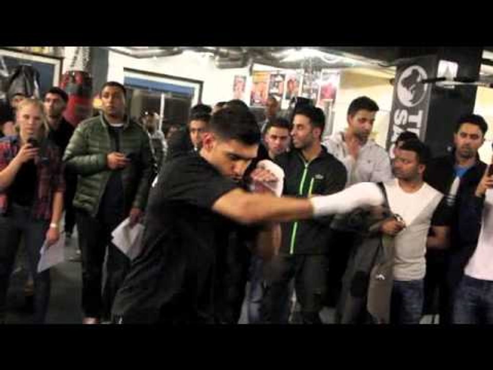 AMIR KHAN SHADOW BOXING @ STONEBRIDGE ABC - FOOTAGE / iFL TV