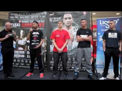 MAXI NUTRITION KNOCKOUT PRESS CONFERENCE - DUNCAN v CLARKSON / DICKINSON v McINTOSH