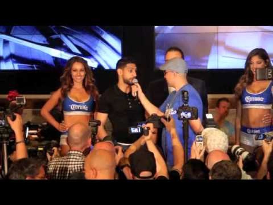 'LUIS COLLAZO IS A BIG THREAT' - AMIR KHAN ARRIVES @ MGM GRAND / THE MOMENT / KHAN v COLLAZO