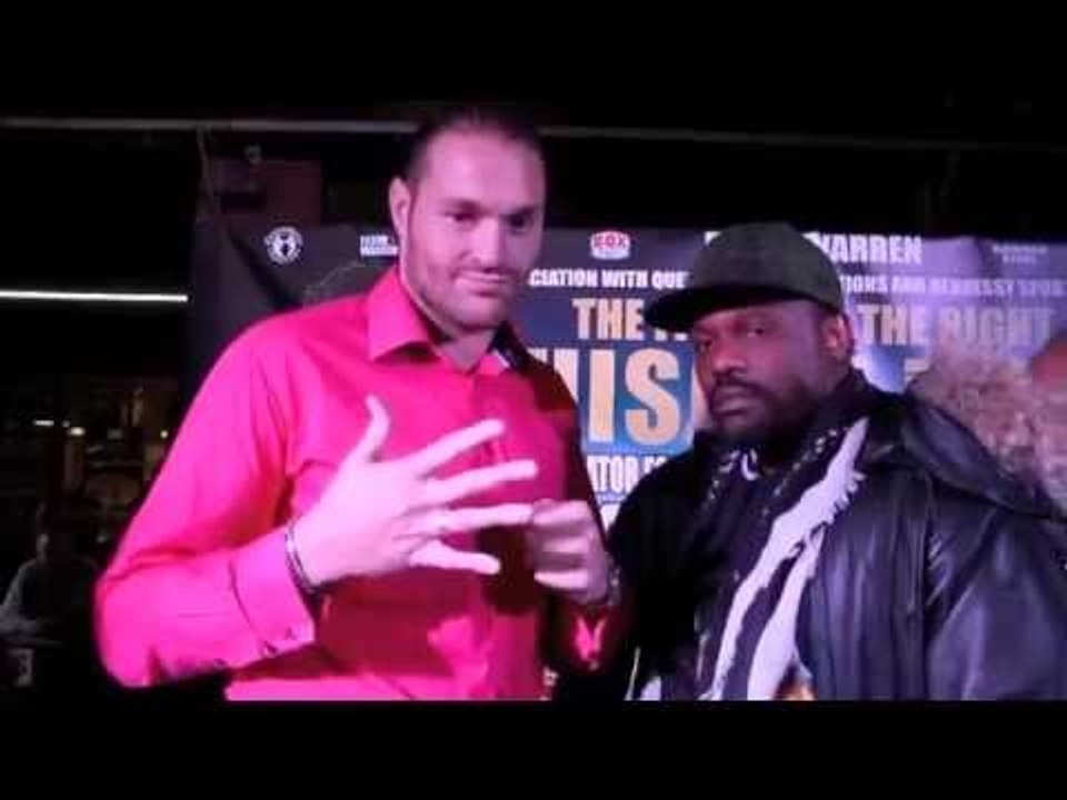 TYSON FURY v DERECK CHISORA HEAD TO HEAD @ THE PRINTWORKS, MANCHESTER