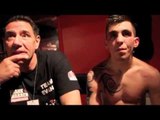 CRAIG EVANS OUT-POINTS DAME SEK @ LIVERPOOL OLYMPIA - POST FIGHT INTERVIEW