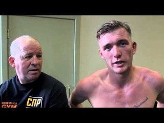 POST FIGHT INTERVIEW WITH DARREN TETLEY AFTER HIS WIN IN LEEDS (WITH MICK MARSDEN)