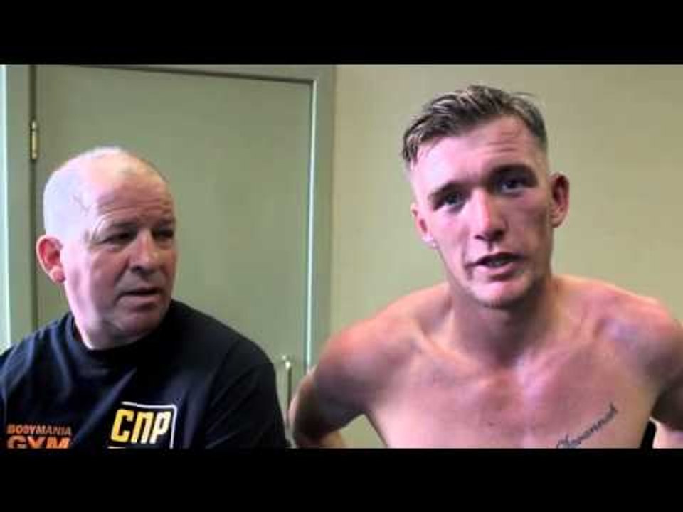POST FIGHT INTERVIEW WITH DARREN TETLEY AFTER HIS WIN IN LEEDS (WITH MICK MARSDEN)