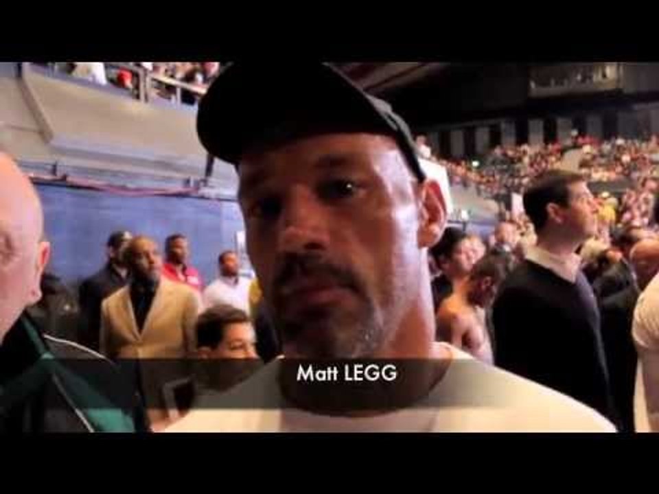 MATT LEGG - 'IM GOING TO HAVE A GO AT ANTHONY JOSHUA THIS IS A BIG CHANCE FOR ME' / FROCH v GROVES 2