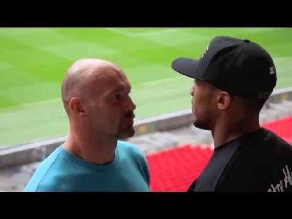 ANTHONY JOSHUA & MATT LEGG FACE OFF @ WEMBLEY STADIUM / FROCH v GROVES