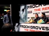WBC SUPER MIDDLEWEIGHT CHAMPION SAKIO BIKA CHALLENGES CARL FROCH TO UNIFY THE DIVISION / CAMERA 3