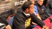 STEPHEN SIMMONS CONFRONTS WADI CAMACHO & SITS IN FRONT OF HIM IN MIDDLE OF PRESS CONFERENCE