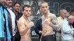 RICKY BURNS v DEJAN ZLATICANIN - OFFICIAL WEIGH IN (BRAEHEAD) / HE WHO DARES