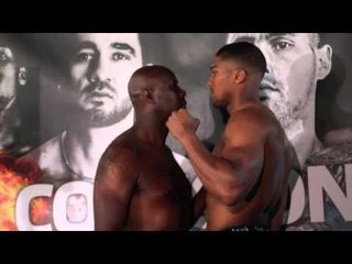 ANTHONY JOSHUA v MATT SKELTON - OFFICIAL WEIGH -IN (LIVERPOOL) / COLLISION COURSE