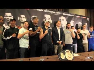 COLLISION COURSE PHOTO CALL - HEARN, BELLEW, CLEVERLY, FIELDING, S.SMITH, JOSHUA, CAMPBELL & OGOGO